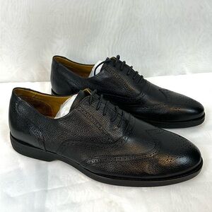New Marc Joseph New York Sullivan St Black Leather Wingtip Men’s Shoes / Size 13